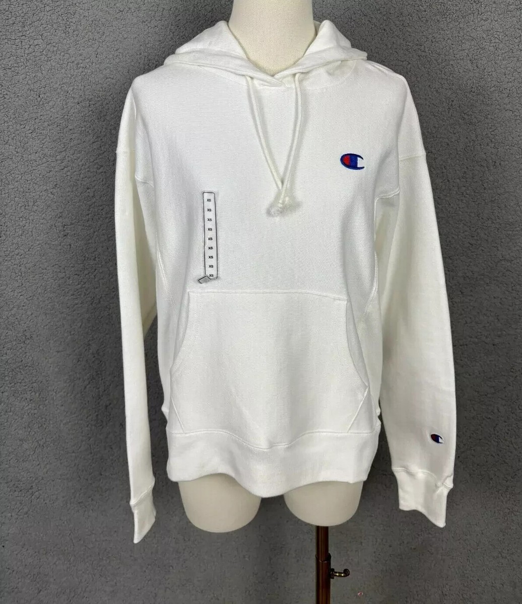 White Champion Small Logo Hoodie Women's Champion Women's