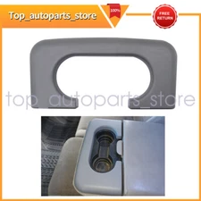 Fits Ford F250 350 99-10 Center Console cup Holder Replaces Pad Light Flint Grey