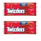 910991 2 X 141G TWIZZLERS STRAWBERRY FLAVOURED KING SIZE SHARE PACKET