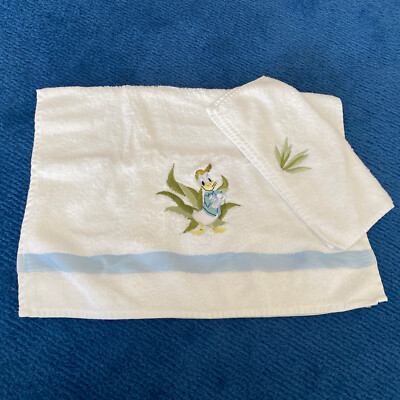 Retired Disney store DONALD DUCK Hand Towel Wash Cloth Combo NWOT