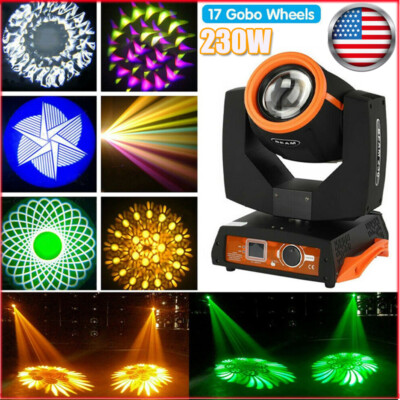 230W 7R Zoom Moving Head Beam 16Prism Strobe DMX DJ LIght Party Sharpy Light
