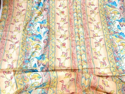 Vtg 90s Cotton Fabric 6.9 Metres Curtains Craft etc