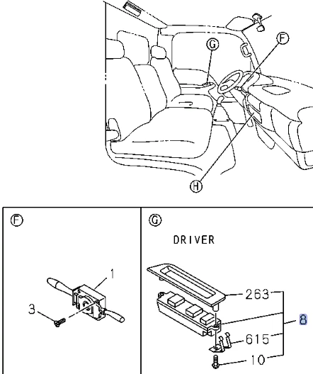 开关电源窗左驱动器侧适用于五十铃 NPR NRR NPR NPR-HD 98-07 — 第 2/4 张图片