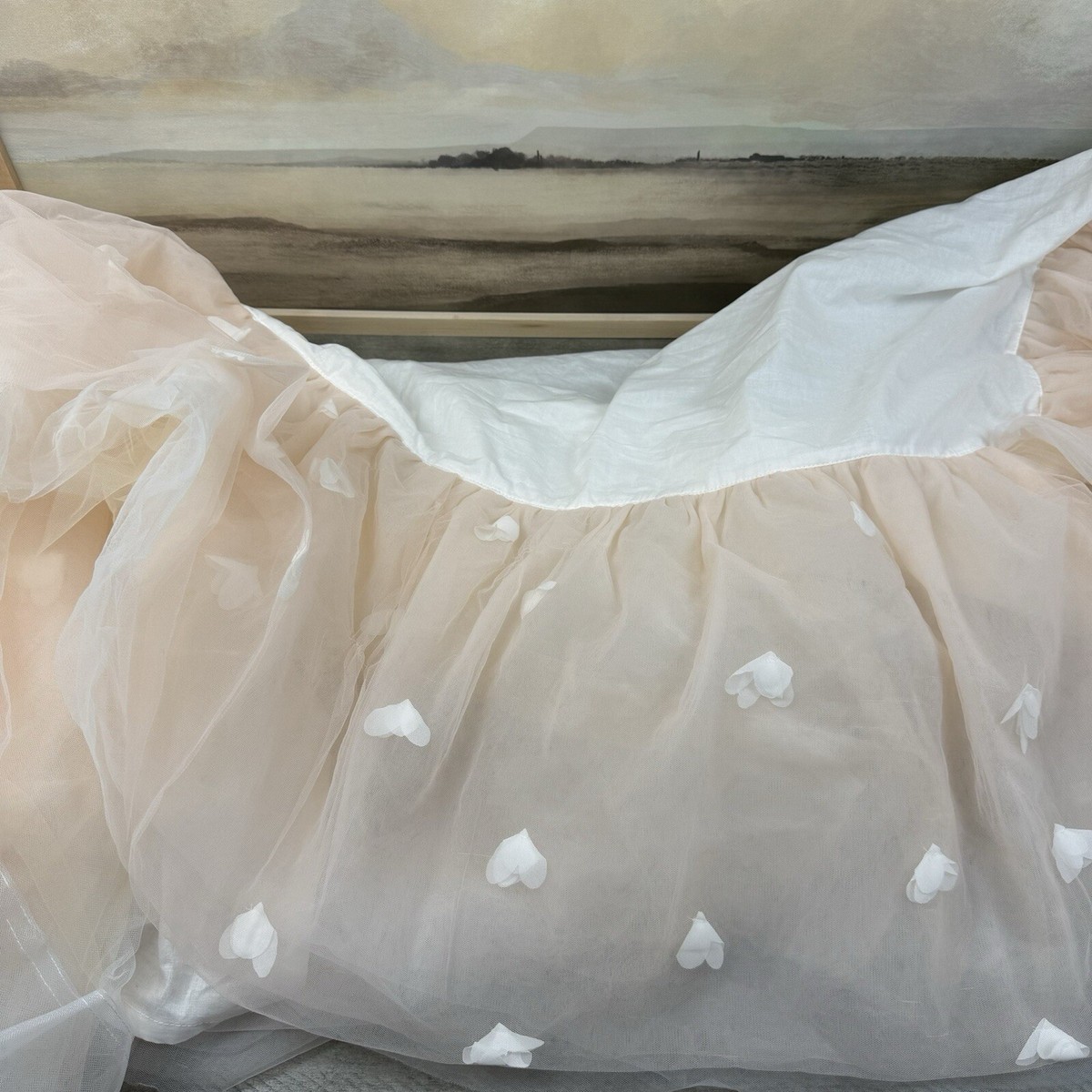 Pottery Barn Kids Monique Lhuillier Ethereal Tulle Crib Skirt
