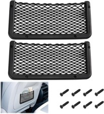 2 PCS Car Net Pocket, Boat Storage Net Holeder, Car Cargo Nets 9 x 4.3 Inch