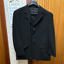HR Tailorings Men’s Black 2 Piece Suit 42R Jacket 36W 36L Trousers Stretch