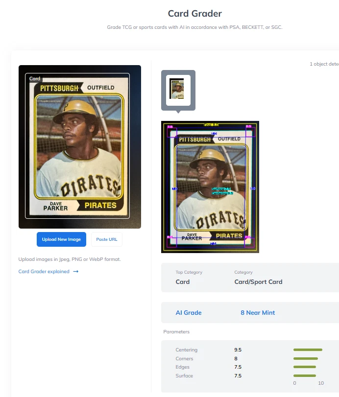 1974 Topps - Dave Parker #252 (RC) ⚾⚾AI PSA Calificado 8!!!(Ver foto) ⚾⚾NM****** Foto 3 de 4