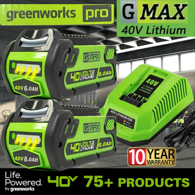 #ad #ad 40V 6.0Ah For Greenworks G MAX Lithium Battery 29472 29462 29252 20202or Charger $76.00