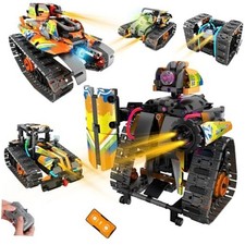STEM Robot Building Kit with APP / Remote Control, 5 in 1 RC Robotic Car Toy