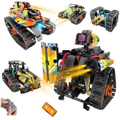 STEM Robot Building Kit with APP / Remote Control, 5 in 1 RC Robotic Car Toy 