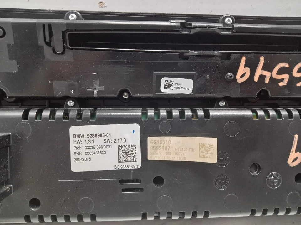 Equipamento de áudio controle de rádio painel AVAC compatível com 11-15 BMW 740i 294932 - Imagem 4 de 4