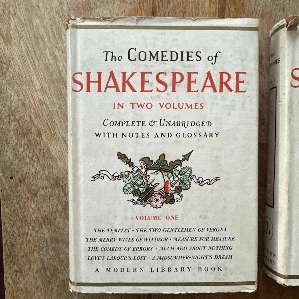 Modern Library, The Comedies of Shakespeare, 1947 - 2 vols HC w/Dust Jacket - Image 2 of 4