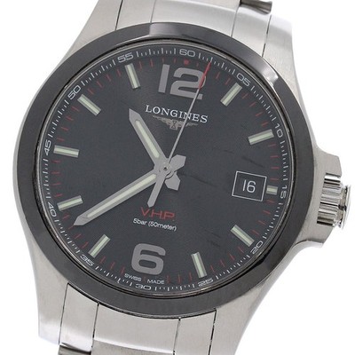 LONGINES Conquest VHP L3.719.4 Date Black Dial Quartz Men's Watch_962705