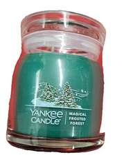 Yankee Candle Magical Frosted Forest Christmas Winter Candle 13 oz. NEW 2 Wick