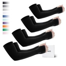 Sun Protection Cooling Arm Sleeves with Thumb Holes - Gardening Outdoors Spor...