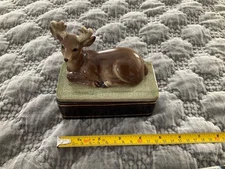 vtg DEER Trinket Box Jewelry Box By Takahashi San Francisco