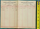 1891 Louisville New Albany & Chicago Railway Baggageman Way Bill Monon Railroad — photo 1