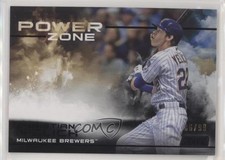 2019 Topps Stadium Club Power Zone Black Foil 6/99 Christian Yelich #PZ-18 6ks