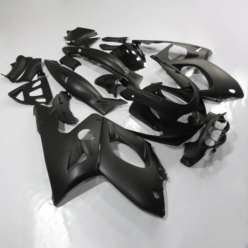 Kit de carenado negro mate apto para Yamaha 1997-2007 1998 2004 2005 YZF 600R + pernos Foto 2 de 4