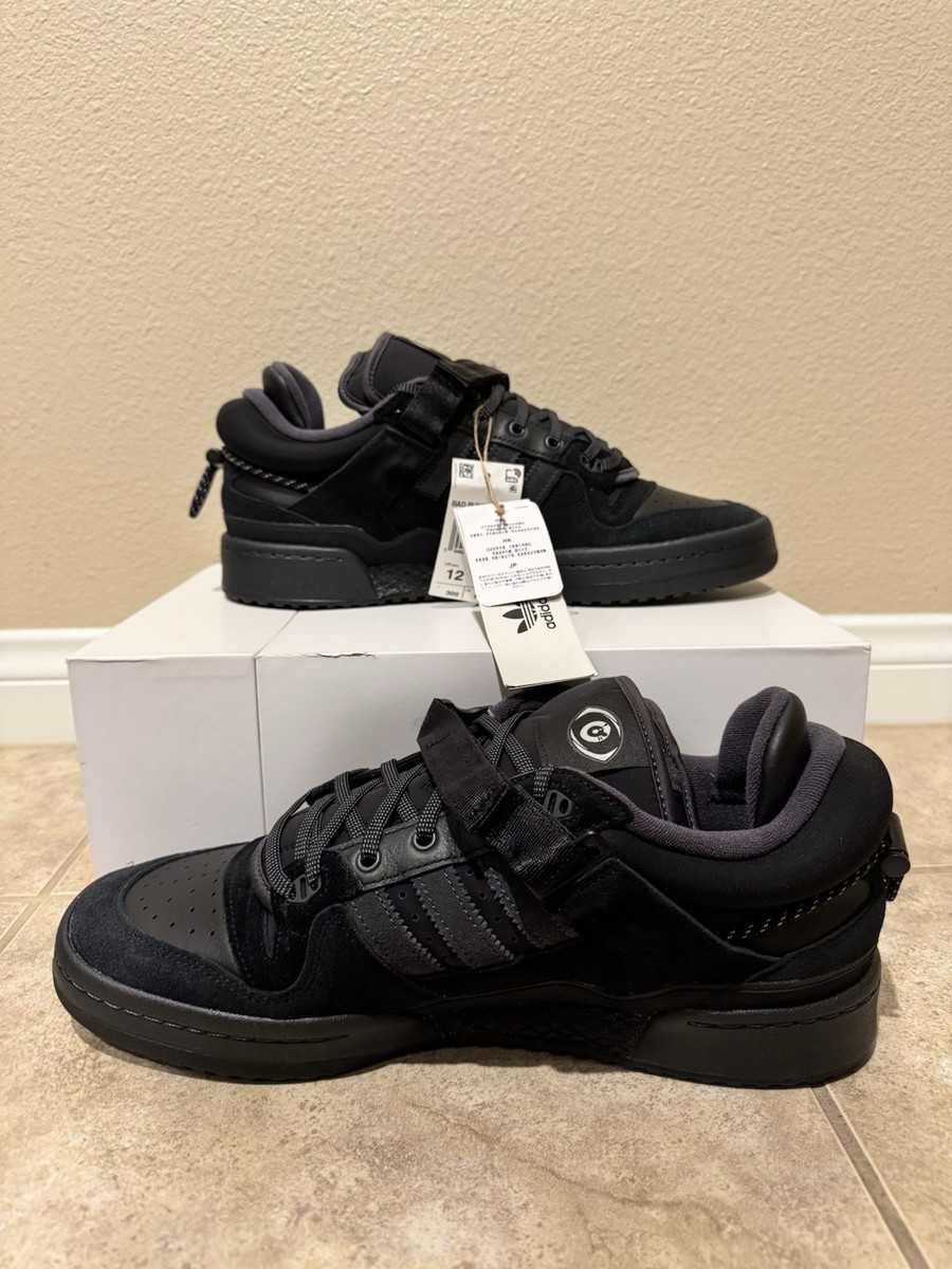 bad bunny x adidas forum buckle low triple black
