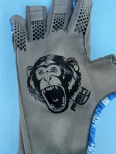 Fish Monkey Pro 365 Guide Glove - Blue Water Camo -  XL Fishing Gloves 