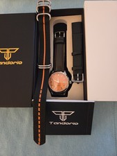 40mm Tandorio Orange Automatic Double Bow Sapphire Glass