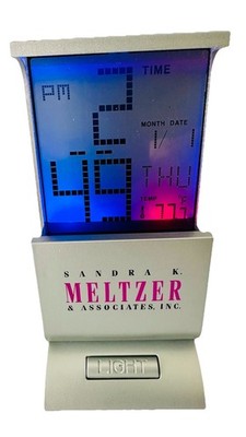 LCD Color Changing Desk Clock Calendar Temp Alarm Musical Light w/ Box Tested