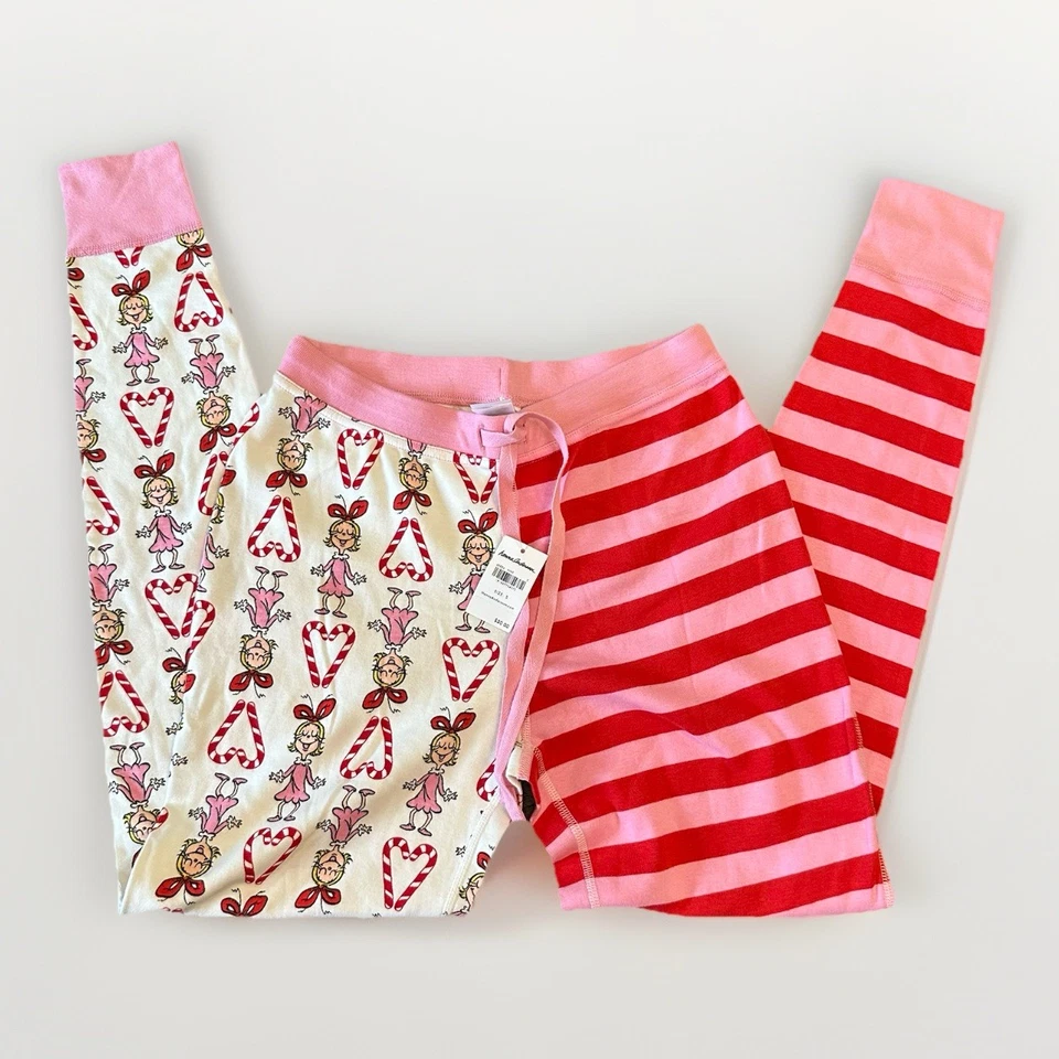 NEW Hanna Andersson Womens Grinch Cindy Lou Who Holiday PJ Pants Long John Small - Image 2 of 4