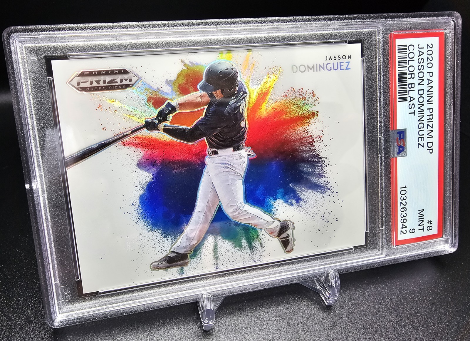 Jasson Dominguez 2020 Panini Prizm Draft Picks Color Blast SSP Yankees