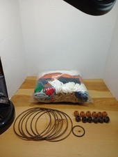 Vintage Boho Macrame Hanging Plant Hanger Beads Rings Boho Hippie Home Decor Lot