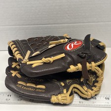 Rawlings Baseball Glove Youth H100BRC 10 inch Highlight Series Brown Leather LHT