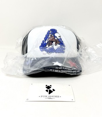 PALACE x BODE Star Trucker Hat Black White Red Embroidered Mesh - NEW