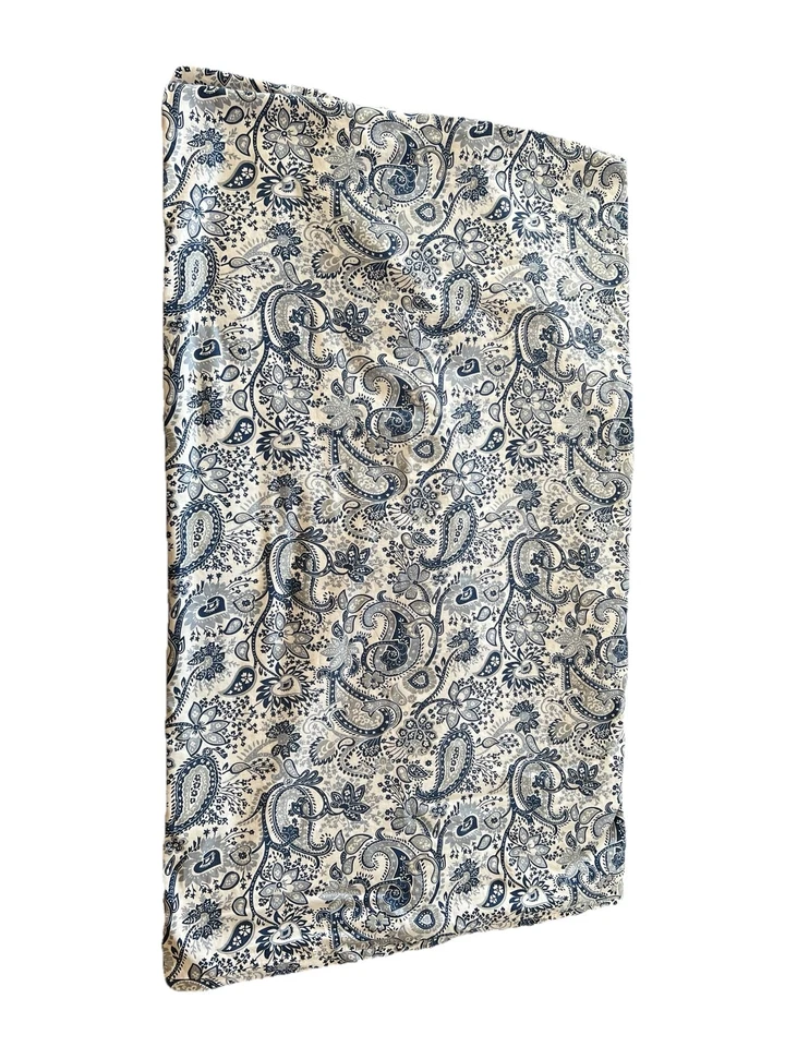 Funda nórdica IKEA Rodgersia tamaño king blanca azul floral moderna estampado cachemir 2015 Foto 4 de 4