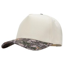 Vintage Trendy Trucker Hat, Structured 5-Panel Snapback Hat, Adjustable Cotto...