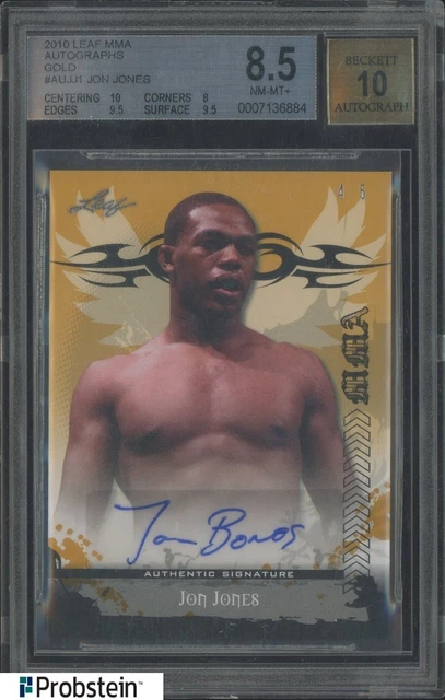 2010 Leaf MMA Gold Jon Jones 4/5 BGS 8.5 mit 10 Auto