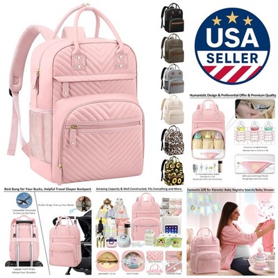 Lightweight Baby Diaper Backpack with Insulated Pockets - Fashion Meets Function
