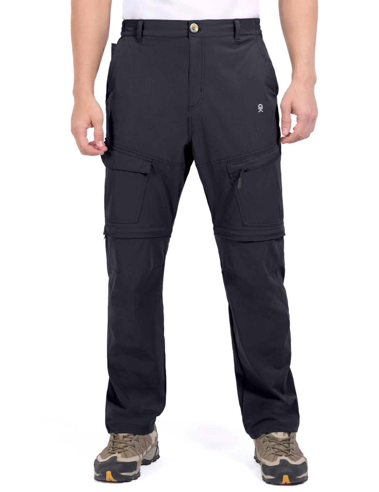 Ndy Men's Stretch Convertible Pants Zipoff Quickdry Hiking Pants Uv Protection L