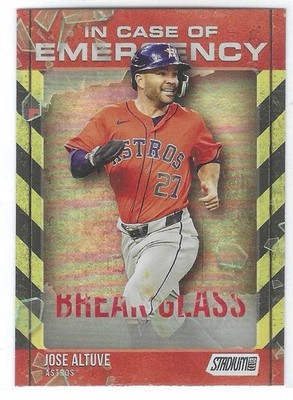 Jose Altuve 2025 Topps Stadium Club In Case of Emergency #ICE5