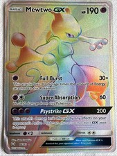Pokemon Mewtwo GX Rainbow Rare Holo Card Shining Legends 76/73 English Rare Card on eBay