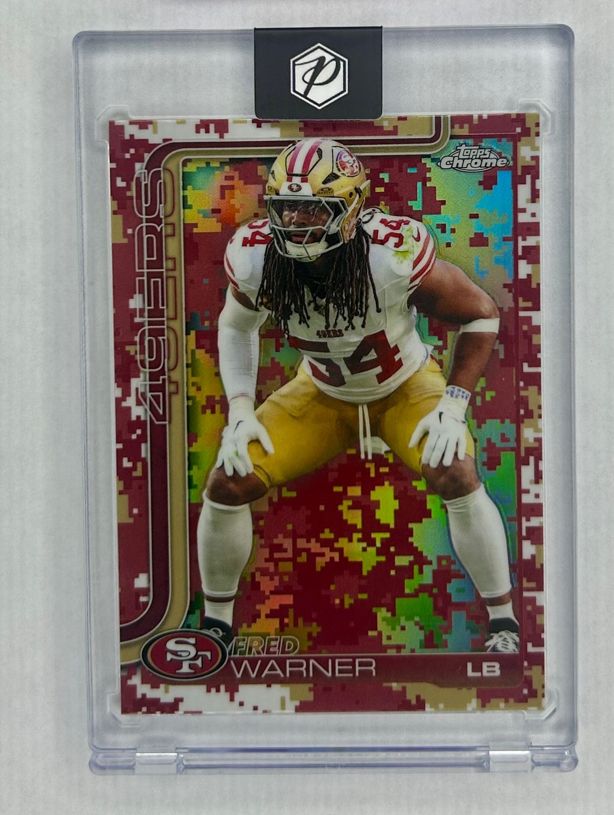 2025 Topps Chrome Fred Warner Team Camo SSP