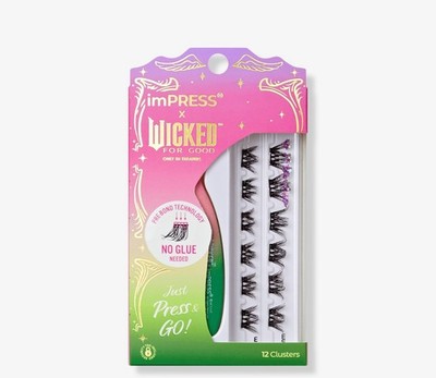 Impress X Wicked For Good Press & Go False Eyelash Clusters