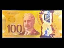Canada $100 Borden "Medical Inovation Series" - 24KT Gold Foil Fantasy Bank Note