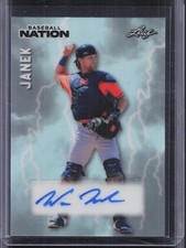 2026 Leaf Baseball Nation Walker Janek Poster Auto #/25