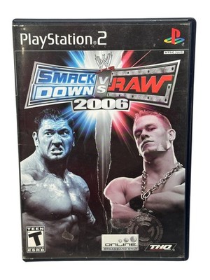 WWE SmackDown vs. Raw 2006 (Sony PlayStation 2, 2005) No Manual - Tested