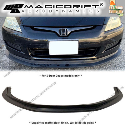 For 03-05 Honda Accord Coupe Only VIP MDA Style Front Bumper Lip Chin Spoiler PU