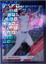 Panini 2019 Donruss Optic J.D. Martinez Red Sox Prizm Card #115 Serial /99