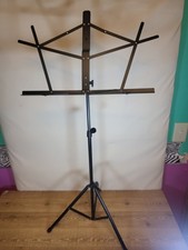ChromaCast Folding Music Stand Black Unbrandded Vg Condition