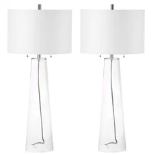 Lighting Collection Myrtle Modern Contemporary Clear Glass Pull Chain 38-inch...