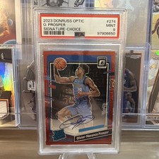 2023 Optic OLIVIER MAXENCE PROSPER #274 Red Choice Rated Rookie RC Auto ON CARD. rookie card picture