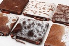 Cowhide Coin Purse Leather Change Pouch Zipper Purse Unisex (6 pieces Coin-6413 — photo 2